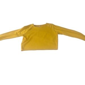 Women’s Small Mustard Yellow Plain Sweater from Pink